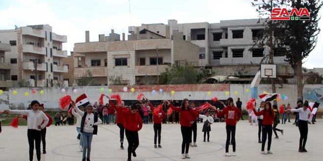 مهرجان صغار كبار في درعا يحفل بنشاطات تشكيلية وموسيقية من وحي التراث